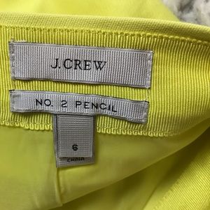 J. Crew Skirts - J. Crew No. 2 Pencil Skirt bright yellow J. Crew Skirts - J. Crew No. 2 Pencil Skirt bright yellow